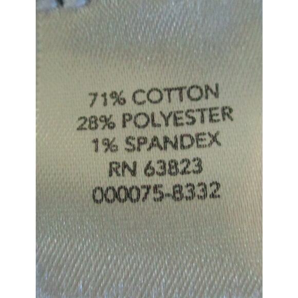 Christopher & Banks Women's Mid Rise Beaded Cuff Blue Jean Capri Pants Size 12 - Picture 9 of 10